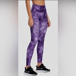 RVCA Women Activewear VA Essential Purple Tie-Dye Leggings Women’s XS NWT